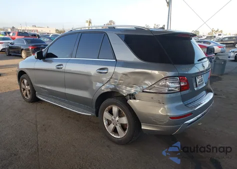 2014 Mercedes-Benz Ml 350 Bluetec 4Matic from USA, damaged, VIN 4JGDA2EB0EA294162